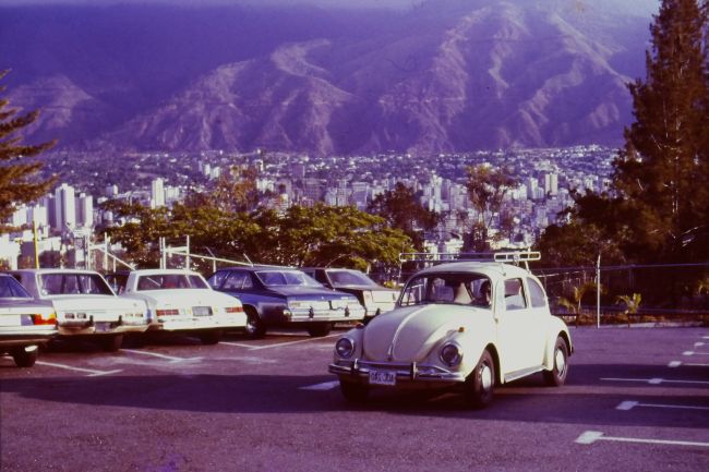 Our VW Beetle at Club Tachira parking lot
