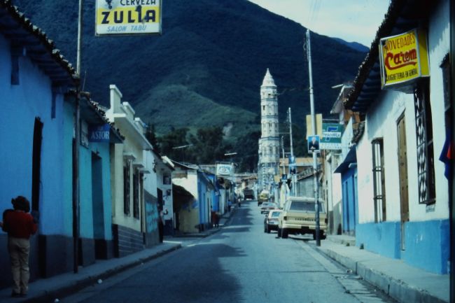 Town in Venezuelan Andes  On driving trip to Columbia 1983
