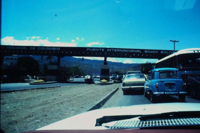 Crossing into Columbia, 8/83
