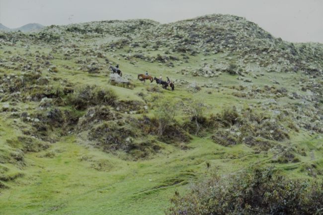 Horseback riding in Venezuelan Andes August 1983
