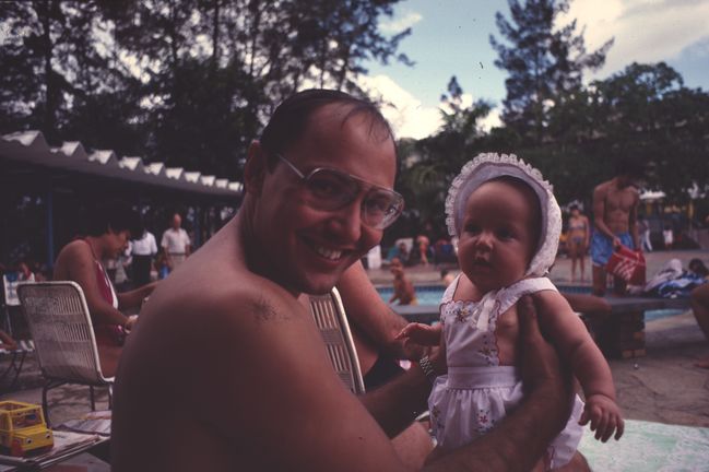 Jenny and Papa at Club Tachira
