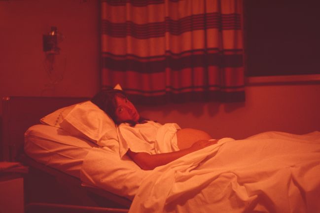 Helen in labor

