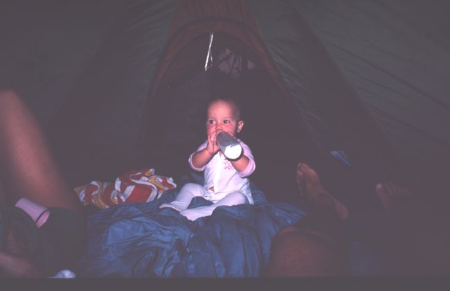 Jenny's early camping
