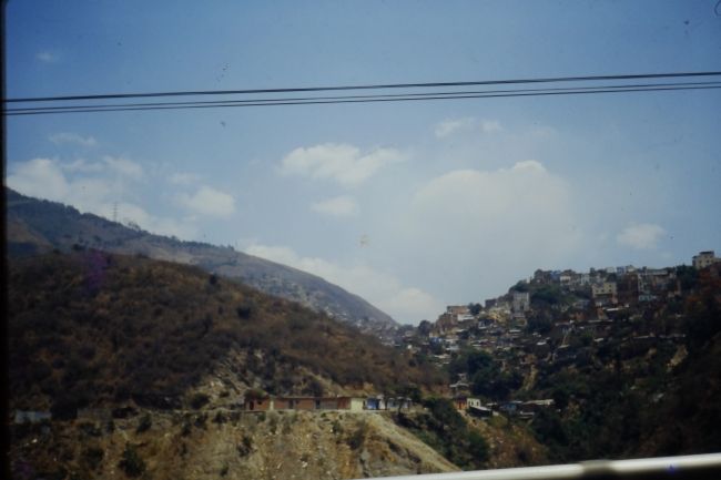 Road down to the beach from 3000' above sea level Caracas
