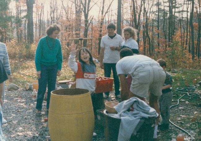 Apple Cider Pressing at Billips ca 1993
