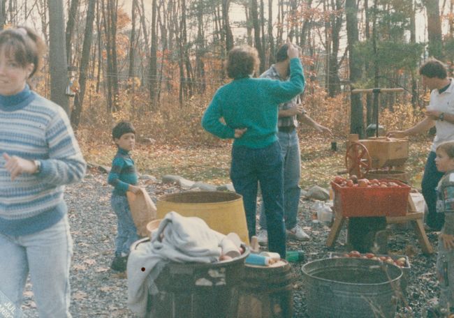 Apple Cider Pressing at Billips ca 1993
