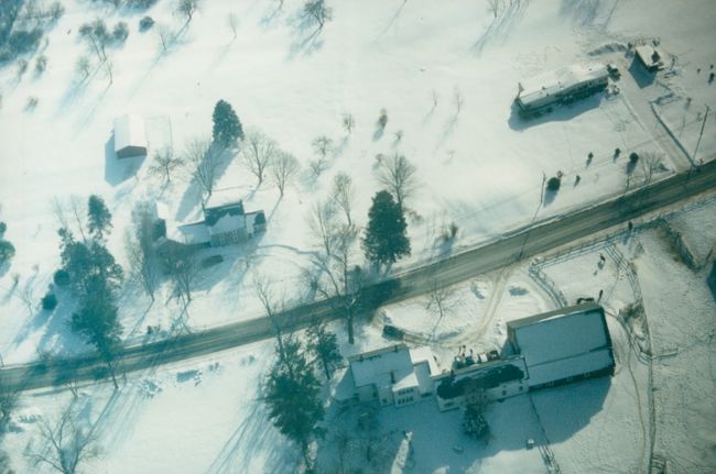 Aerial photos of Bondgarden and Highover Morgans ca 1993
