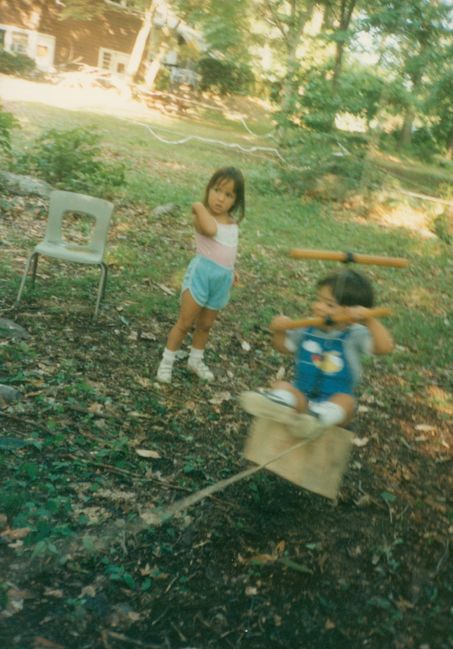Peter and Jenny at 13 Cynthia Rd, ca 1988
