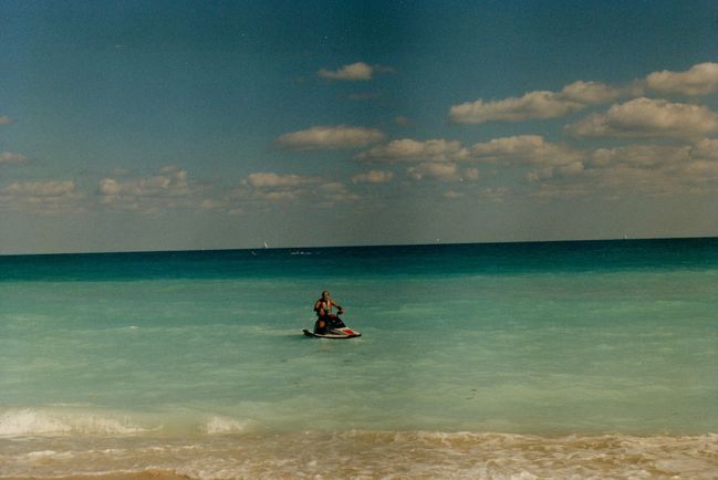 Rented Wave Runners on Miami Beach 

