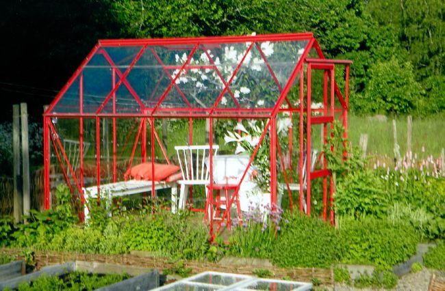 Little greenhouse at Kjell-Ake and Paul's Extorp Farm
