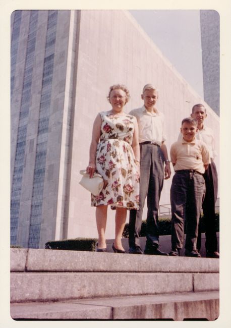 Elsa, Kjell-Ake, Paul, Stig NYC 1964
