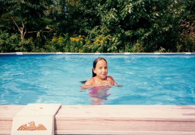 Jenny at Papp's pool
