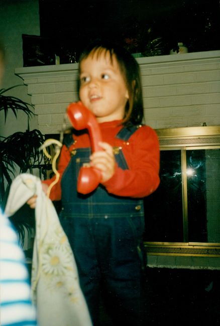 3 year old Jenny at Gershon and Gittel's house
