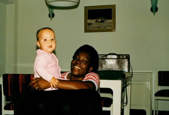 Arvis with Jenny in Bello Monte Apartment 1984
