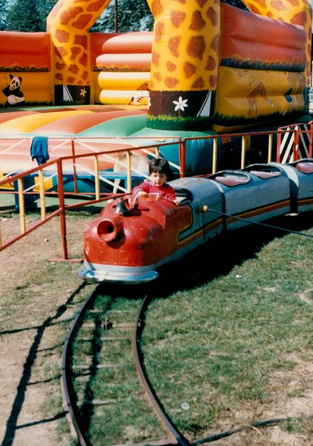 Peter the train engineer Disneyworld ca 1988
