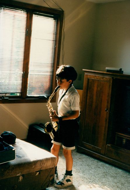 Young Peter on Sax ca 1995
