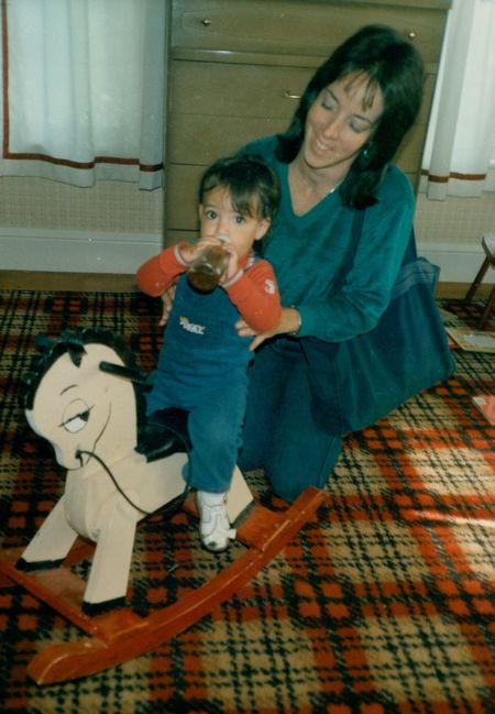 Helen with Peter in his future bedroom at Bondgarden
