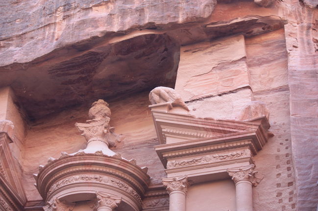 Petra, Jordan - The top of the 'Treasury' 
