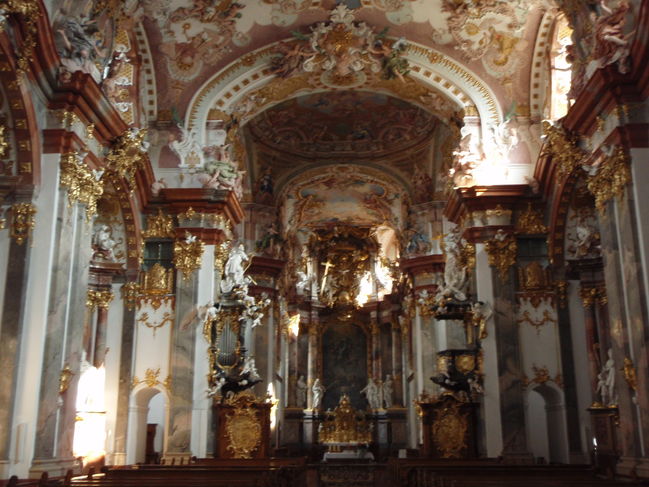 rococo church at abbey in wilhering
